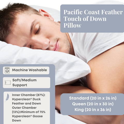 Pacific Coast Feather Touch of Down Pillow by Pacific Coast Feather Company.