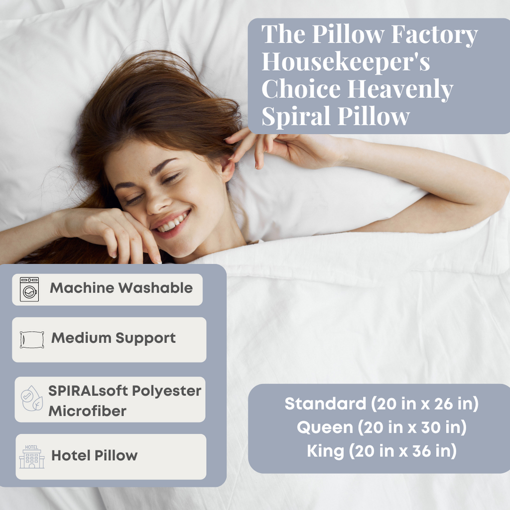 The Pillow Factory Housekeeper s Choice Heavenly Spiral Pillow