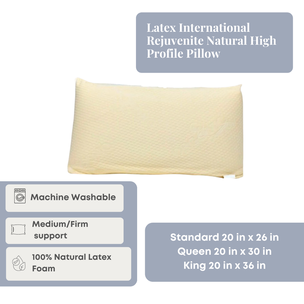 Latex International Rejuvenite Natural High Profile Pillow