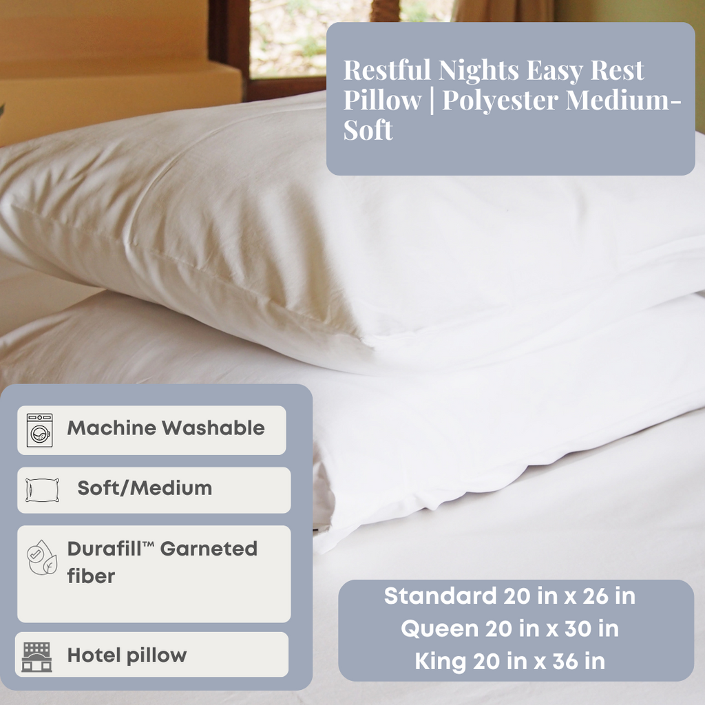 Restful nights latex foam shop pillow