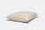 The American Blossom Linens American Made Wool Filled Pillow—organic cotton cover, adjustable firmness—rests on a white background, showcasing soft cream fabric with visible seams and slightly rounded edges.