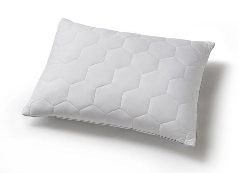 A SHEEX 600TC Back/Stomach Sleeper Pillow on a white background, designed for ultimate comfort and support.