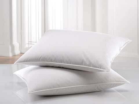 Two Daniadown Regular Hi-Loft Pillows stacked for comfort.