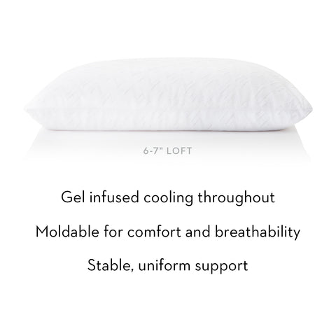 The Malouf Shredded Gel Dough Pillow is designed for ultimate comfort and support.