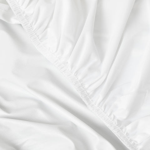 This image shows a PureCare Aromatherapy Total Encasement Mattress Protector in white.