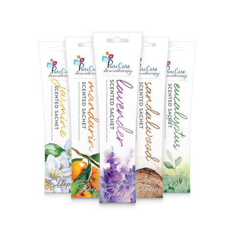 A pack of four PureCare Aromatherapy essential oil sticks.