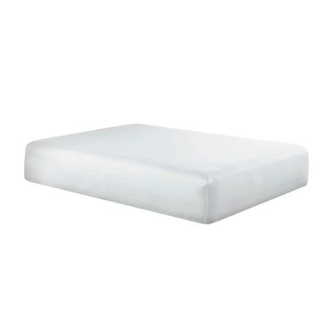 A PureCare Cooling 5-Sided Mattress Protector on a white background for a cool and comfortable night's sleep.