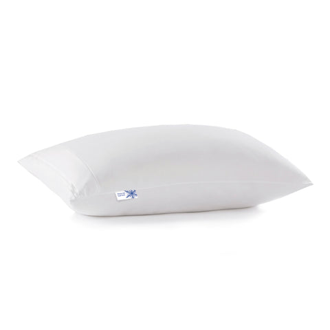 A PureCare ReversaTemp Dual Temperature Cool/Warm Pillow Protector on a background.