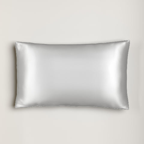 A PureCare Pure Silk Pillowcase on a white background, perfect for hair and skin care.