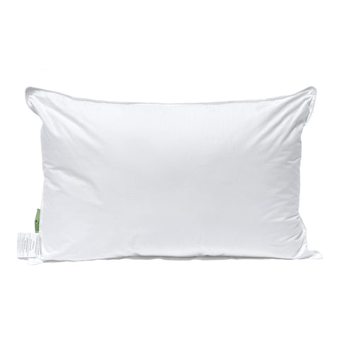 A Pillowtex Green Tag Super Soft Pillow on a white background.