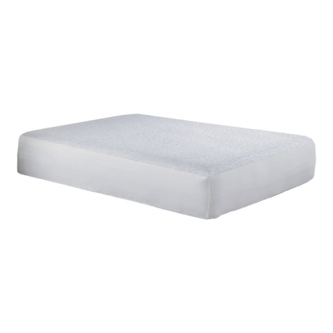 A PureCare StainGuard Cotton Terry 1-Sided Mattress Protector on a white background.