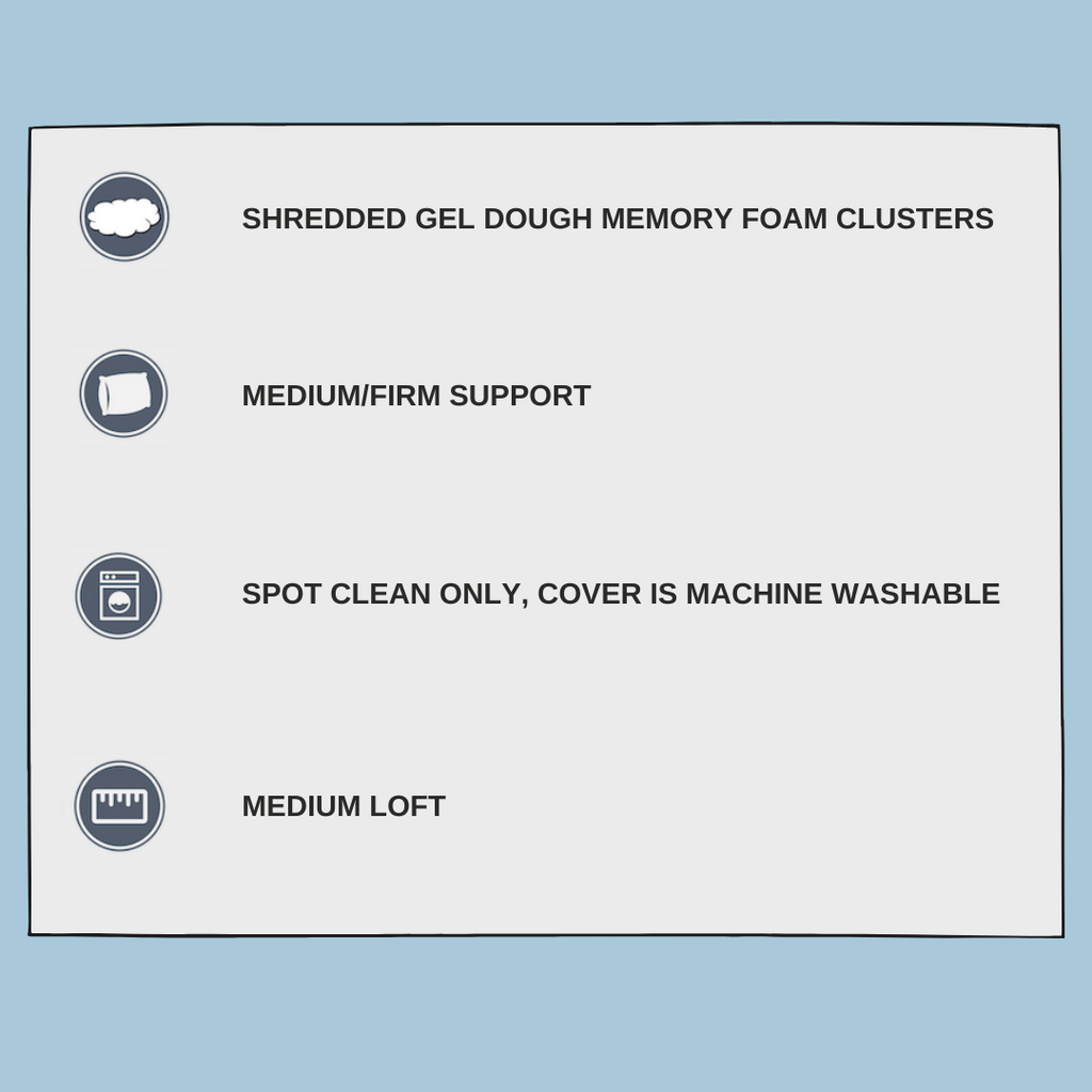 Malouf Shredded Gel Dough Pillow