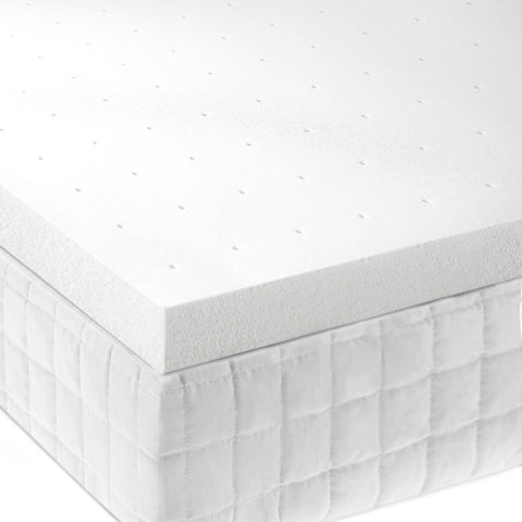 A Malouf Isolus 2 Inch Memory Foam Topper with a supportive topper.