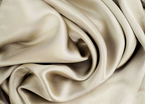 A close up of a 100% Mulberry Silk Pillowcase with Zipper Enclosure, 16 Momme, perfect for skin care from Pillowtex.