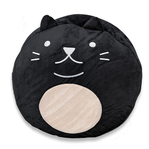 This Squishy Polyester Cat Pillow with Tail & Ears | Purr-cilla The Cat bean bag chair is a children's gift that combines quality construction and the coziness of a cat pillow.