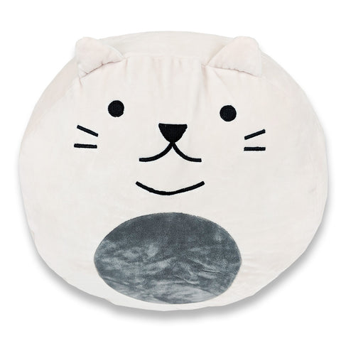 A Squishy Polyester Cat Pillow with Tail & Ears, perfect for children's gifts, from Pillowtex.