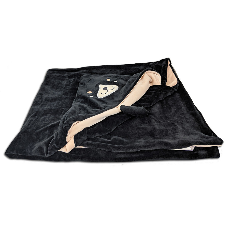 Black best sale hooded blanket