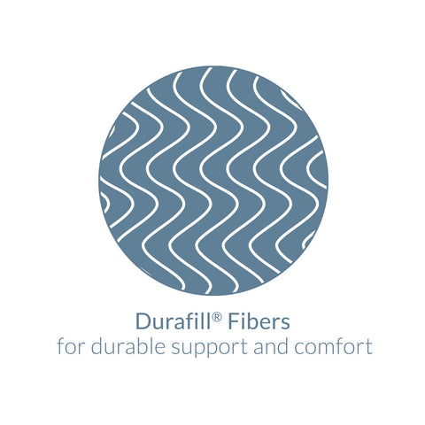 Durafill fibers provide lasting support and comfort, perfect for those seeking a Restful Nights Down Alternative Fiber Bed.
