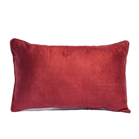 A high quality Pillowtex Faux Suede decorative throw pillow on a white background.