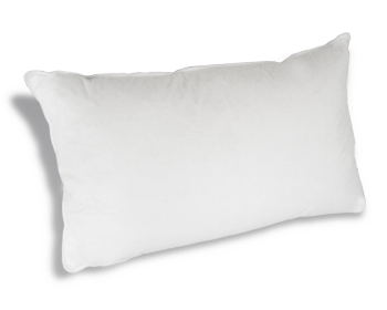 A luxurious Down Etc. Rectangle Pillow Insert | 100% Duck Feather on a white background.