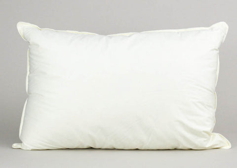 A Down Etc. Aquaplush Pillow on a white background.
