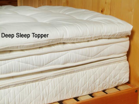 Upgrade your sleep experience with the Holy Lamb Organics Natural Quilted Topper - Deep Sleep Thickness. Enjoy deep and restful sleep every night.