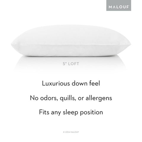 This Malouf Gelled Microfiber Pillow with a luxurious down feel is odor-free and hypoallergenic, perfect for any sleep position.