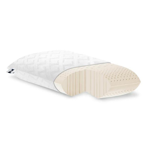 A Malouf Zoned Dough Memory Foam Pillow on a white background.
