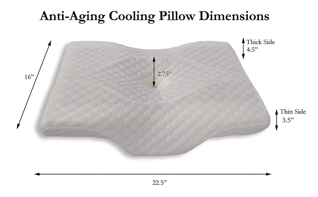 Opulence Cervical Memory Foam Pillow  Anti-Wrinkle and Anti-Aging Pil 