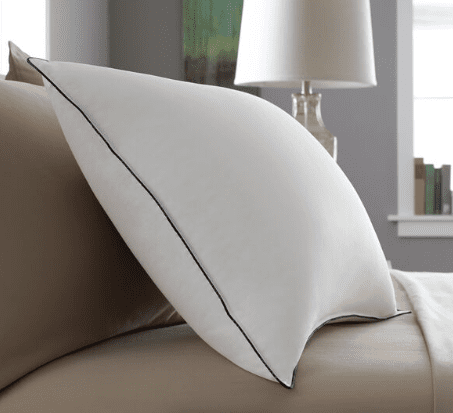 A Pacific Coast Feather Slumber Core Pillow is resting on the bed.