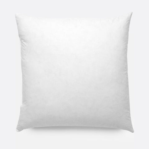 A Pillowtex Pillow Insert | White Duck Feather & Down with a soft texture and minimalist design, isolated on a light background, suitable for home decor or comfort purposes.