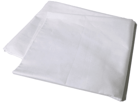A Pillowtex Body Pillow Cover draped over a soft surface.