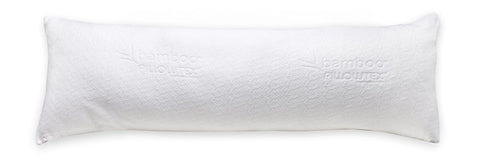 A Pillowtex Body Pillow Cover with cooling benefits on a white background.