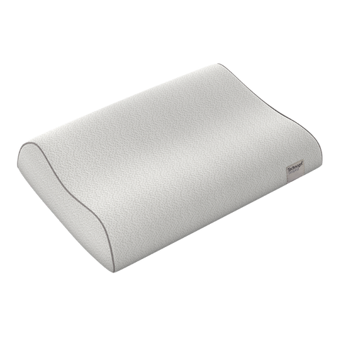 The Technogel Anatomic Pillow made of memory foam provides excellent support on a white background.