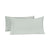 Two rectangular light gray pillowcases from Delilah Home's Final Sale: Organic Hemp Bed Sheet Collection are neatly arranged, with one slightly overlapping the other. They feature a smooth, plain texture and appear clean and unadorned on a white background.