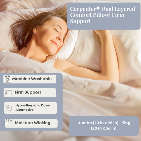 Carpenter® Dual Layered Comfort Pillow facts