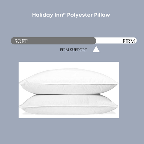 Experience ultimate comfort and support with this Holiday Inn® Polyester Pillow | Firm Support made by Hollander. Created by Hollander, a trusted brand in bedding for IHG hotels, this pillow is sure to provide you