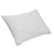 The La-Z-Boy Down Alternative Pillow is rectangular with a slightly textured fabric, subtle light blue diagonal patterns, and dark blue piping trim, displayed on a plain white background.