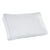 The Carpenter Comfort Tech Down Alternative Plush Side Sleeper Pillow is rectangular, white with gray piping, and features a smooth, clean surface. It looks soft and plump with gentle curves and a crisp, tailored edge against a white background.