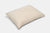 An American Blossom Linens Down Alternative Pillow with recycled polyester fill, made in the USA, lies flat on a white background. The beige, rectangular pillow looks soft and puffy with smooth edges and no visible patterns.