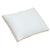 The La-Z-Boy Hybrid Bliss Memory Foam | Richloft Fiber Foam Core Pillow is a rectangular pillow with a white surface, light beige edges, smooth fabric, and neatly stitched seams, shown on a plain white background.