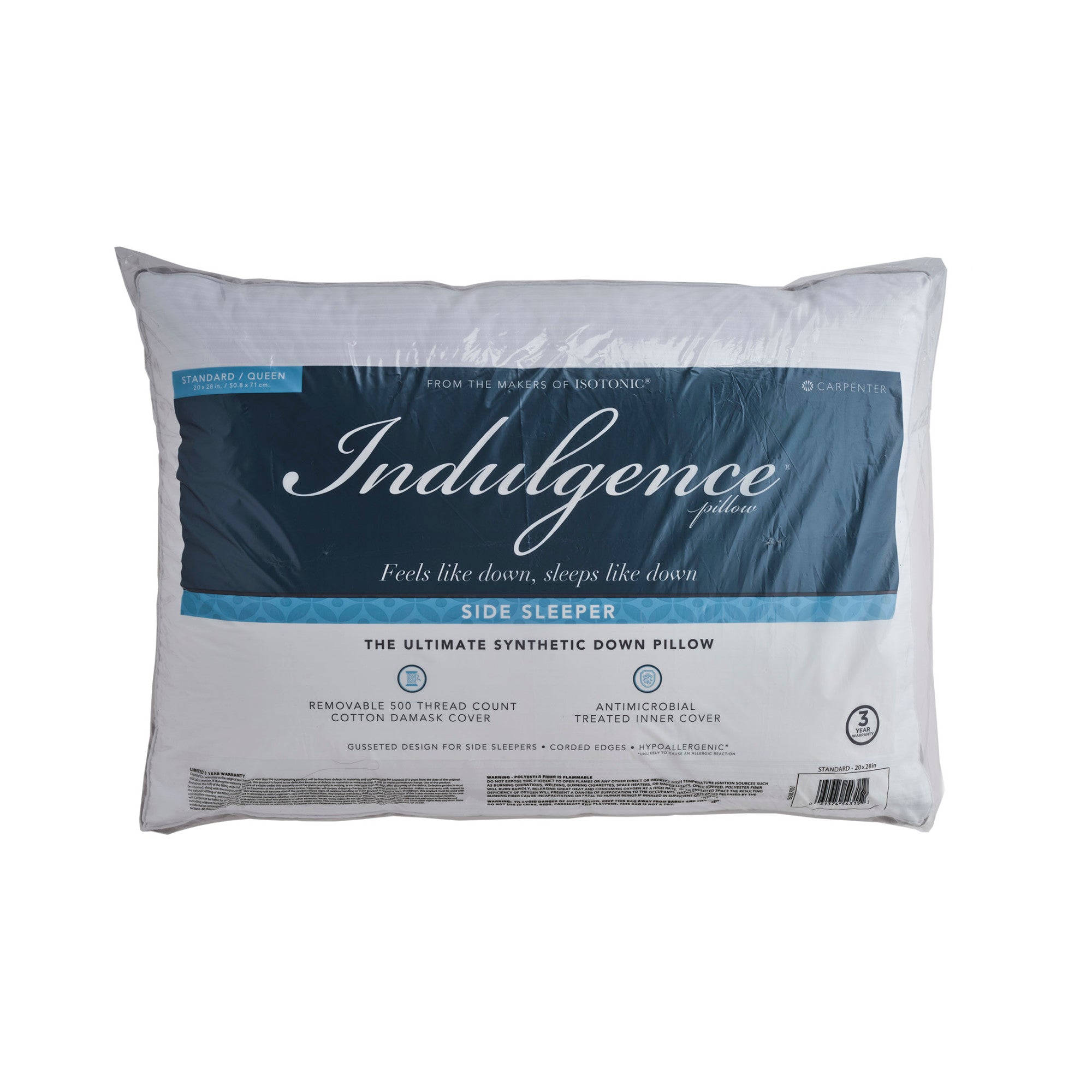 Carpenter Co. Indulgence Synthetic Down Pillow