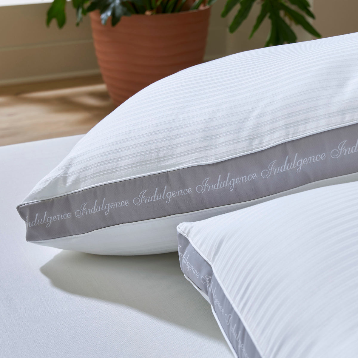 Carpenter Company Indulgence Synthetic Down Side Sleeper Pillow – Jumbo King Size, Hypoallergenic Cotton Cover