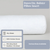 A white cylindrical bolster pillow insert is displayed against a plain backdrop. The text reads "Down Etc. Bolster Pillow Insert | Duck Feather" in the top right corner. Icons and text near the bottom state "Dry Clean," "100% Cotton Cover," and "95% Grey Duck Feather / 5% Down." A note says "Various Sizes Available." Ideal as a Down Etc. bed pillow addition.