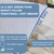 The La-Z-Boy Serene Foam Density Pillow Traditional | Soft-Medium offers cooling support, a moisture-wicking, removable, machine washable cover, and features white foam with blue trim.