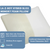 A La-Z-Boy Hybrid Bliss Memory Foam Pillow is shown with a removable, machine-washable cover, foam fill, medium/firm support, spot clean only core, and pillow dimensions highlighted.