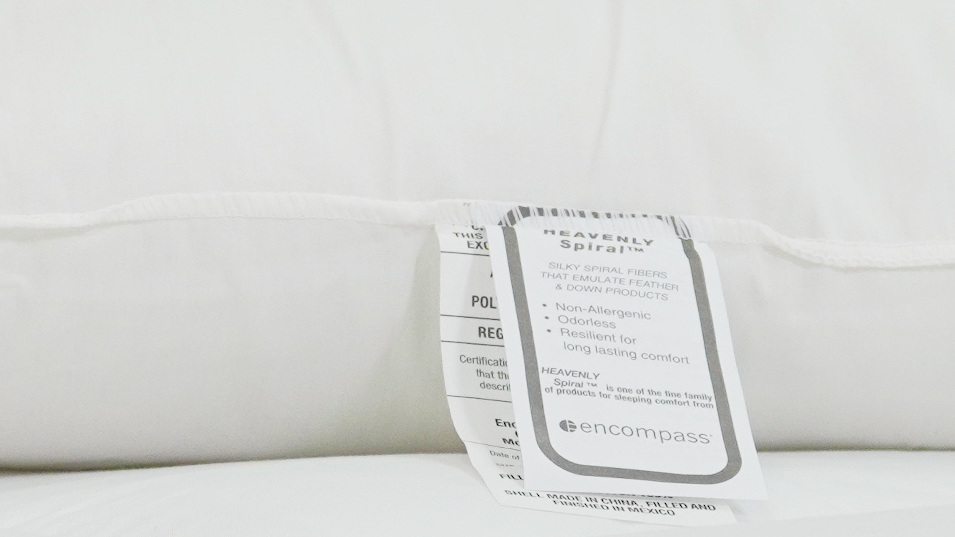 The Pillow Factory Housekeeper's Choice Heavenly Spiral Pillow- Featured at Many Borgata Hotel Casino & Spa<sup>®</sup>