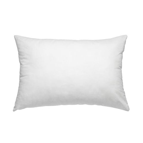 A simple, white rectangular Manchester Mills Envirosleep Dream Support Pillow with a smooth surface, likely made of soft, hypoallergenic tri-blended garneted fibers, suitable for a comfortable and supportive sleep.