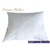 A hypoallergenic Pillowtex Dream Maker white pillow with Pillowtex branding, featuring Sorona by Invista and Dacron Dream Maker Polyester, isolated on a white background, providing a comfortable and supportive sleeping.