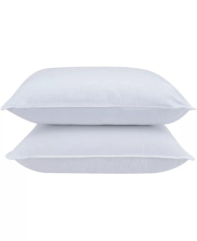 Two Beautyrest Won't Go Flat Pillows on a white background.